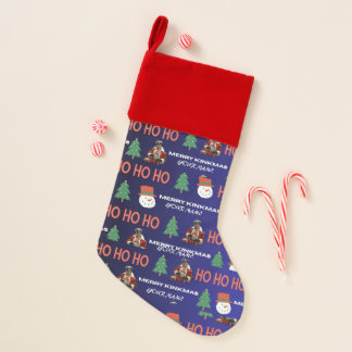 Personalized Name Gay Leather Santa Christmas Stocking