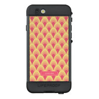 Personalized Name Geometric Blush Pink LifeProof NÜÜD iPhone 6s Case