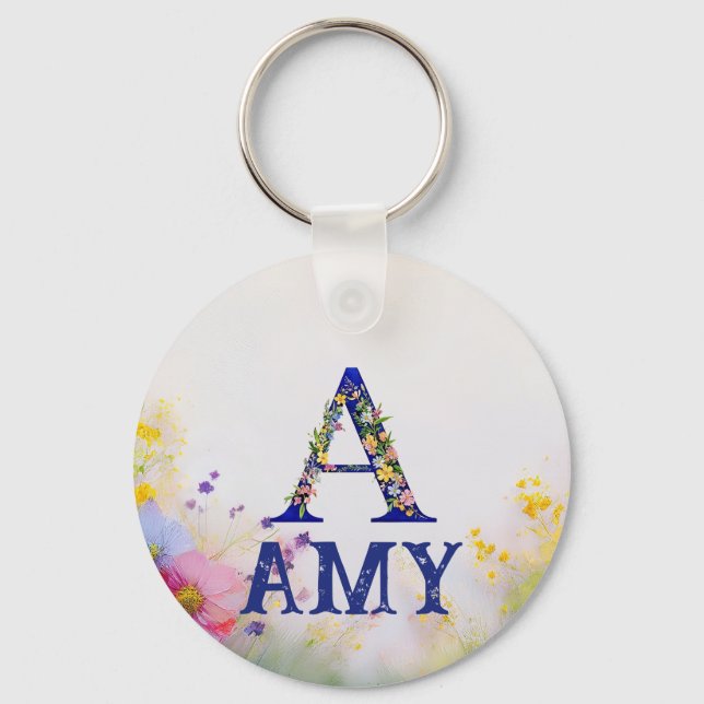 Personalized name gift - AMY Keychain (Front)