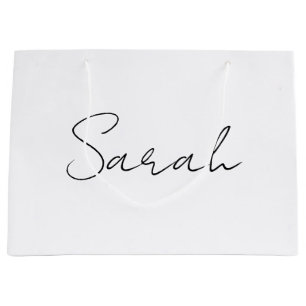 Personalized Name Gift Bags, Gift Bags, Thank You Large Gift Bag