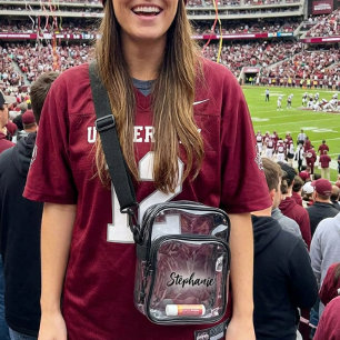 Personalized Name Gift Clear Crossbody Bag