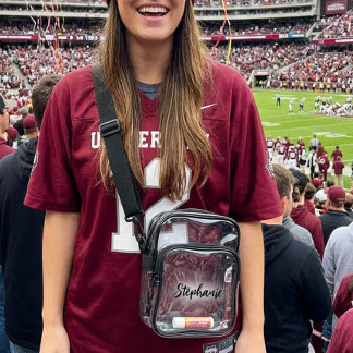 Personalized Name Gift Clear Crossbody Bag