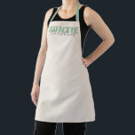 Personalized Name Gift for Aunt and Auntie Sage Apron<br><div class="desc">Looking for the perfect gift for your aunt? This personalized apron, featuring her name in elegant sage green on an off-white background, makes a thoughtful and stylish present. Ideal for the aunt who loves cooking, baking, or hosting, this apron combines functionality with a personal touch. The soft color palette adds...</div>