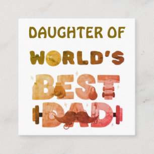 Personalized Name Gift for Son or Daughter Enclosure Card