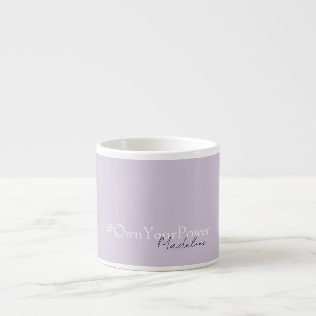 Personalized Name – Girlboss Empowerment Gift -  Espresso Cup (Front)