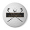 Personalized Name Gold and Black Golf Ball 