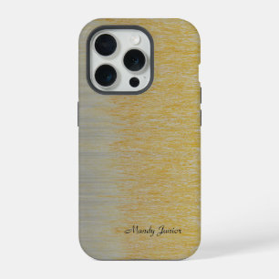 Personalized Name Gold and Silver Assembly iPhone 15 Pro Case