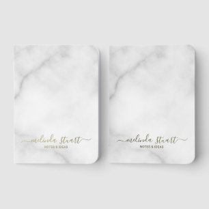 Personalized Name Gold Pocket Notebook Set