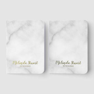 Personalized Name Gold Pocket Notebook Set