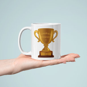 Personalized Name Golden Trophy Coffee Mug