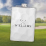 Personalized Name Golf Clubs And Ball Flask