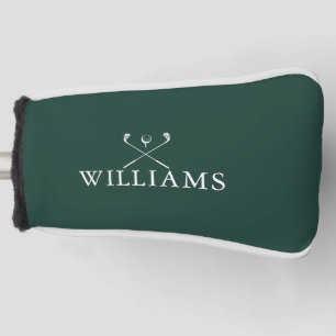 Personalized Name Golf Clubs Emerald Green Golf Head Cover