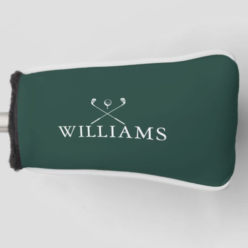Personalized Name Golf Clubs Emerald Green Golf Head Cover