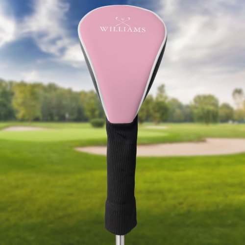 Personalized Name Golf Clubs Feminine Pink Golf Head Cover