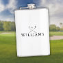 Personalized Name Golf Clubs Flask
