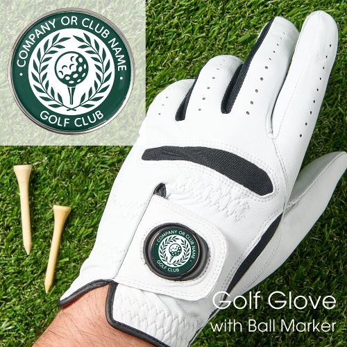 Personalized Name Golf Glove Ball Marker Green