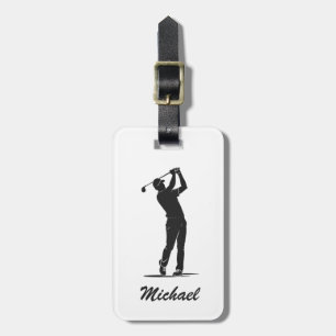 Personalized Name Golf Player Golfer Golfing Luggage Tag