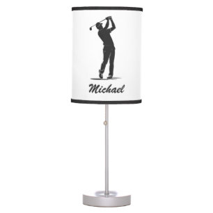 Personalized Name Golf Player Golfer Golfing Table Lamp