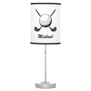 Personalized Name Golf stick ball Golfer Golfing Table Lamp