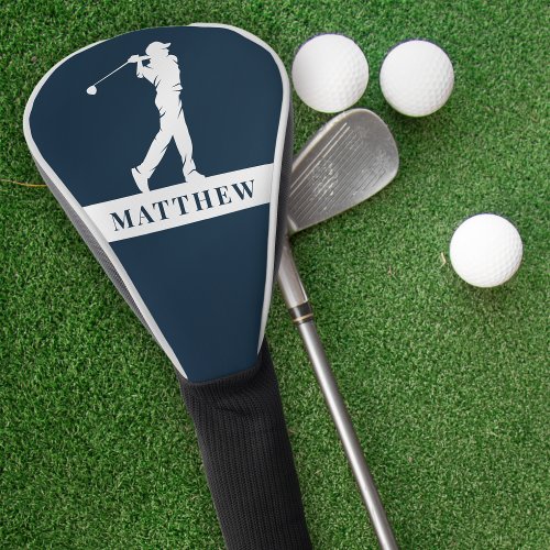 Personalized Name Golf Swing Golf Head Cover