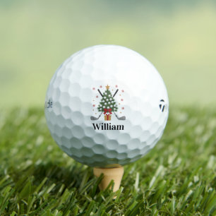 Personalized Name Golf Tree Equipment Christmas  Balls