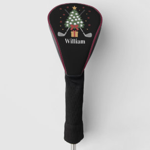 Personalized Name Golf Tree Equipment Christmas Head Cover