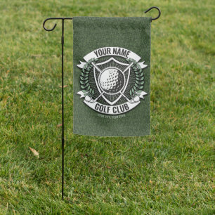 Personalized NAME Golfer Golf Club Turf Clubhouse  Garden Flag