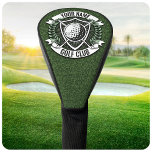 Personalized NAME Golfer Golf Club Turf Clubhouse Golf Head Cover<br><div class="desc">Personalized NAME Golfer Golf Club Turf Clubhouse  design - featuring Club Putter,  Ball and Unique Turf Background. Customize with your Name or Custom Text!</div>