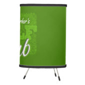 Personalized NAME Golfer Green Golf Course Club Tripod Lamp (Right)