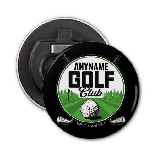 Personalized NAME Golfing Pro Golf Club Player Bottle Opener