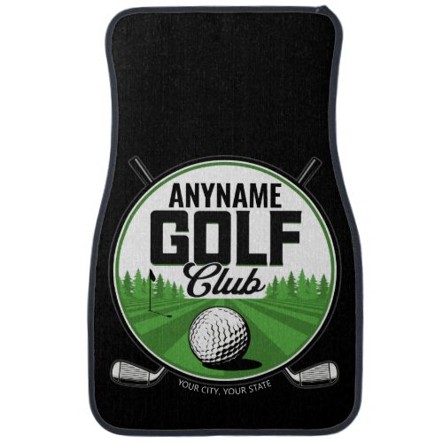 Personalized NAME Golfing Pro Golf Club Player   Car Floor Mat