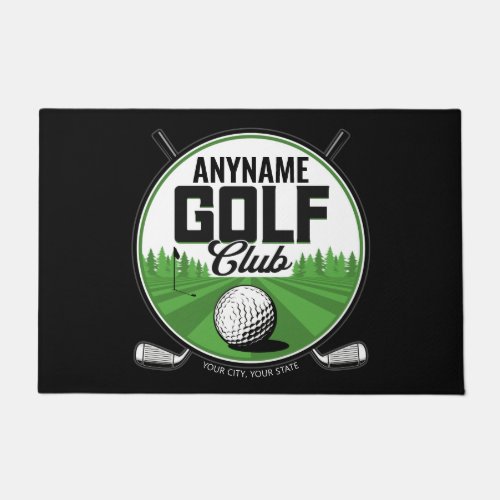 Personalized NAME Golfing Pro Golf Club Player  Doormat