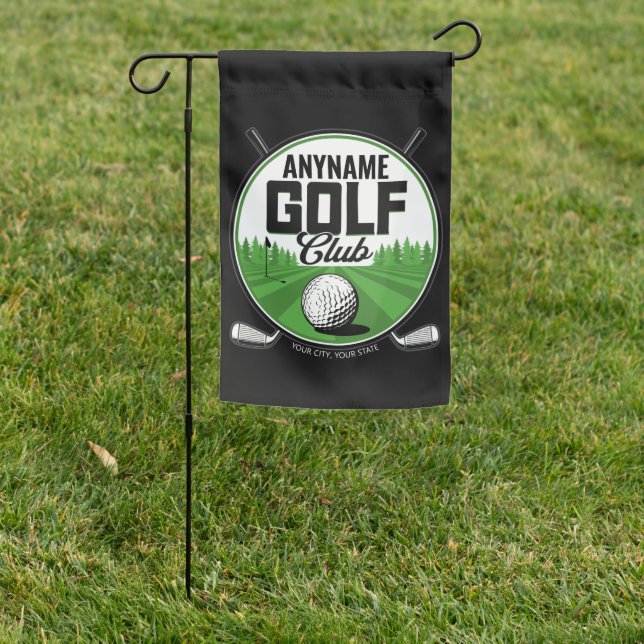 Personalized NAME Golfing Pro Golf Club Player  Garden Flag (In SItu)