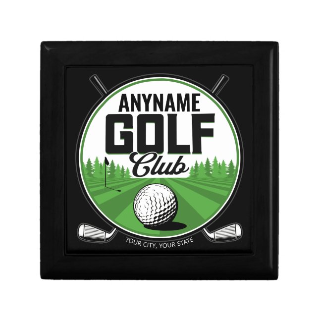 Personalized NAME Golfing Pro Golf Club Player  Gift Box (Front)