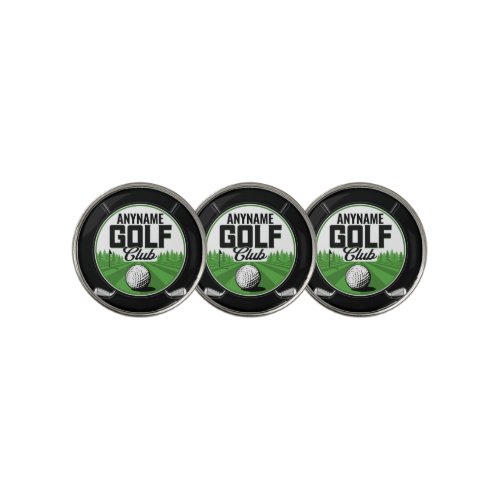 Personalized NAME Golfing Pro Golf Club Player   Golf Ball Marker