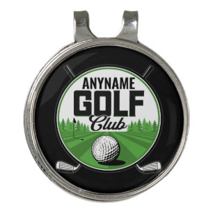 Personalized NAME Golfing Pro Golf Club Player   Hat Clip