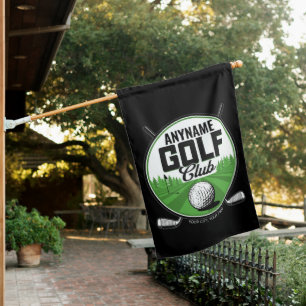 Personalized NAME Golfing Pro Golf Club Player House Flag