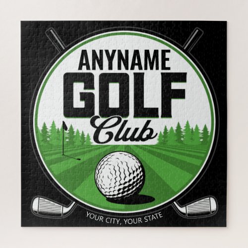 Personalized NAME Golfing Pro Golf Club Player   Jigsaw Puzzle