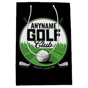 Personalized NAME Golfing Pro Golf Club Player Medium Gift Bag