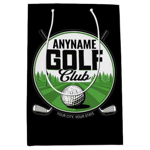 Personalized NAME Golfing Pro Golf Club Player   Medium Gift Bag