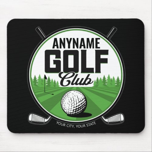 Personalized NAME Golfing Pro Golf Club Player   Mouse Pad