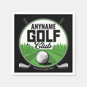 Personalized NAME Golfing Pro Golf Club Player  Napkins