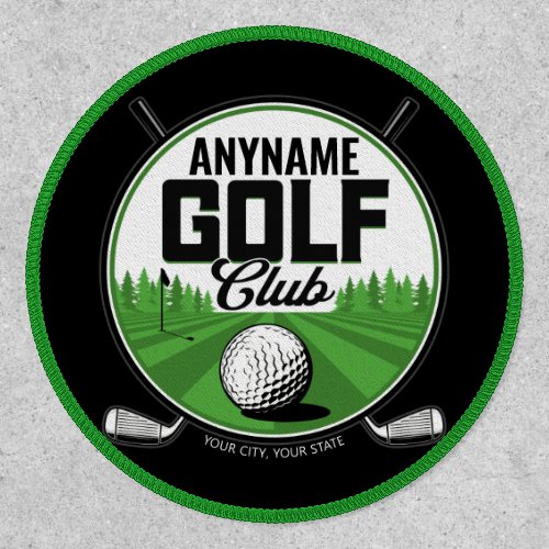 Personalized NAME Golfing Pro Golf Club Player   Patch