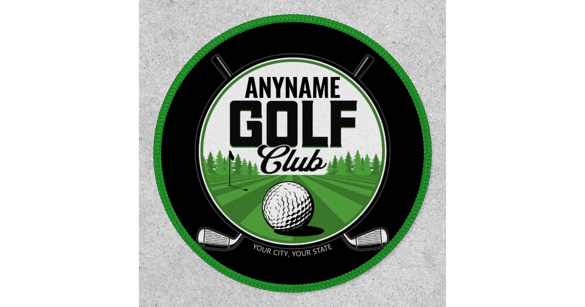 Personalized NAME Golfing Pro Golf Club Player Patch | Zazzle