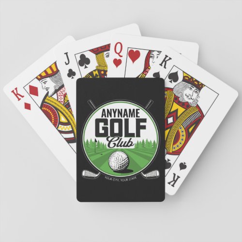 Personalized NAME Golfing Pro Golf Club Player   Playing Cards
