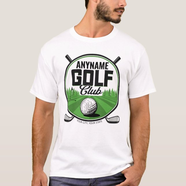 Personalized NAME Golfing Pro Golf Club Player   T-Shirt (Front)