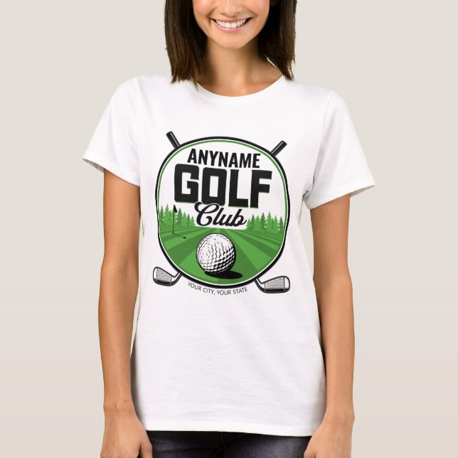 Personalized NAME Golfing Pro Golf Club Player  T-Shirt (Front)