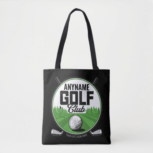Personalized NAME Golfing Pro Golf Club Player  Tote Bag
