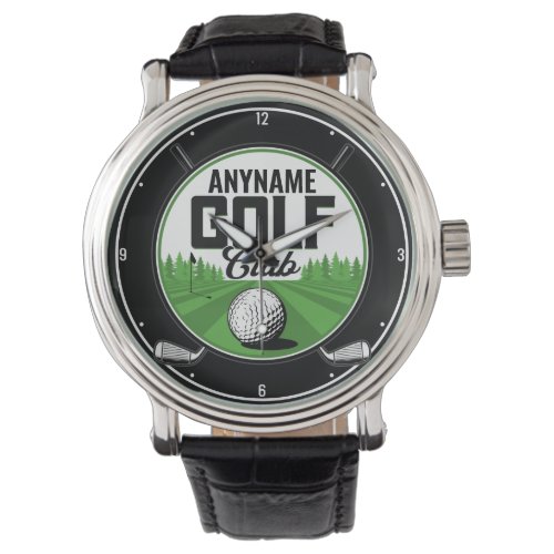 Personalized NAME Golfing Pro Golf Club Player Watch