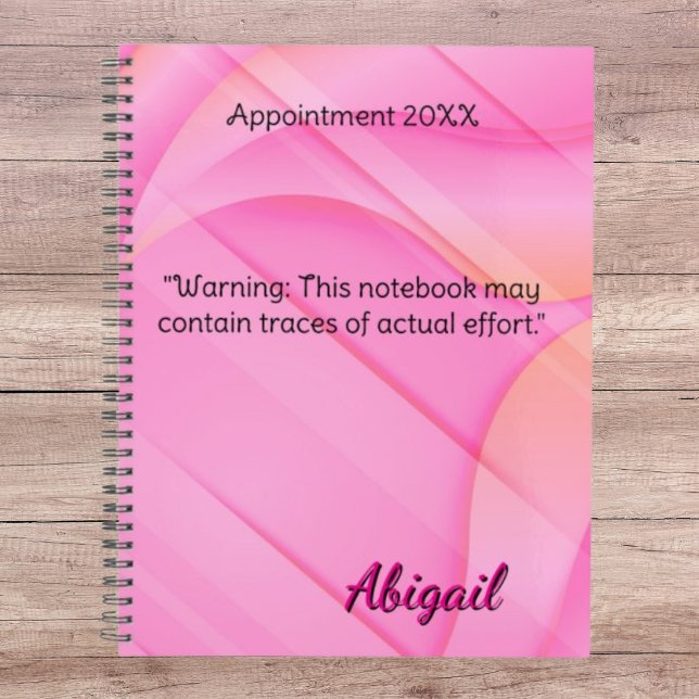 Personalized Name Gradient Pink Appointment  Planner (Creator Uploaded)